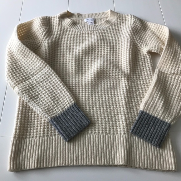 Club Monaco: 100% Cashmere Waffle Sweater - Picture 2 of 6